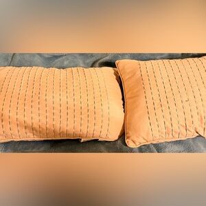 Pink/White throw pillows